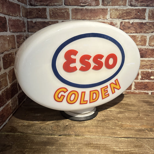 ESSO GOLDEN PETROL PUMP GLOBE #08020 SN 365 image 1