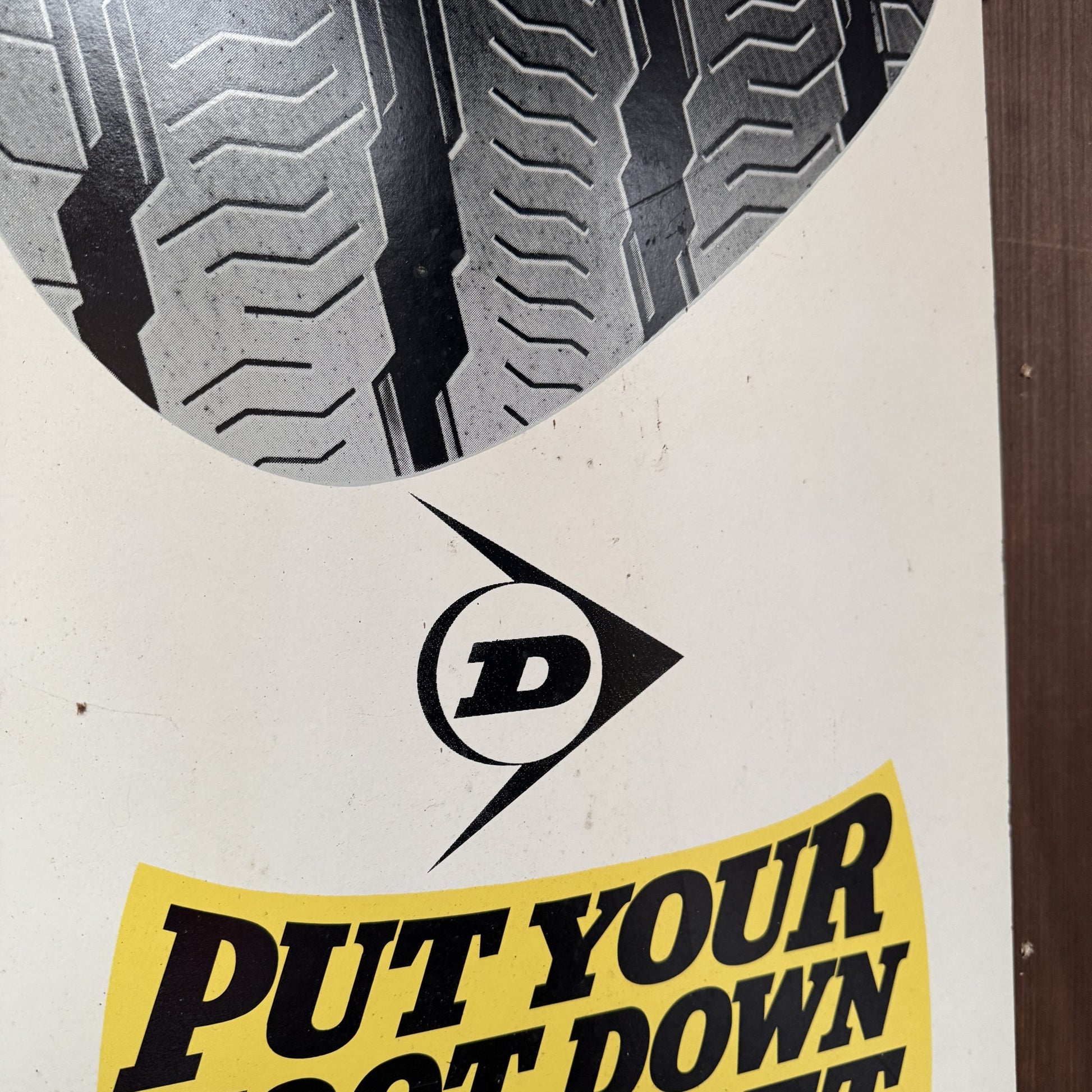 DUNLOP FOOT HARDBOARD SIGN #08623 image 3
