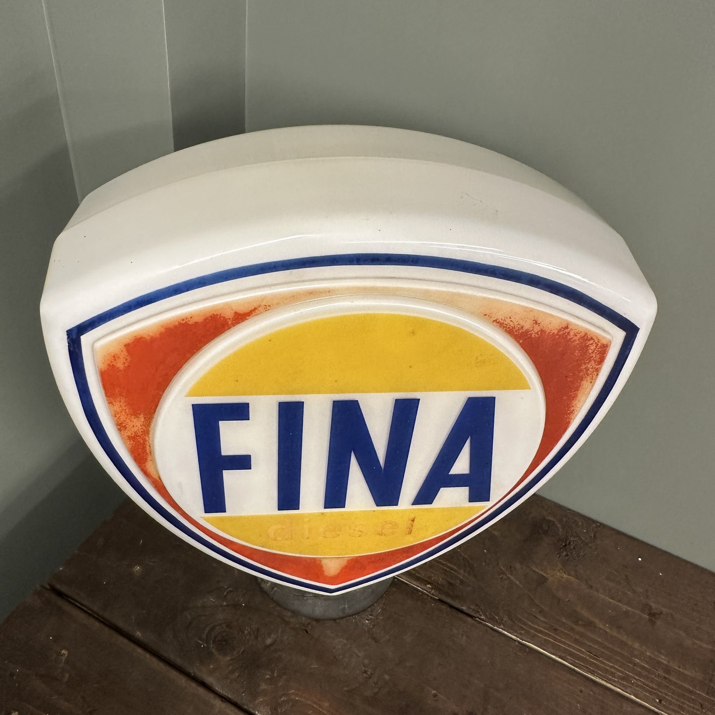 FINA DIESEL PETROL PUMP GLOBE #08259 image 3