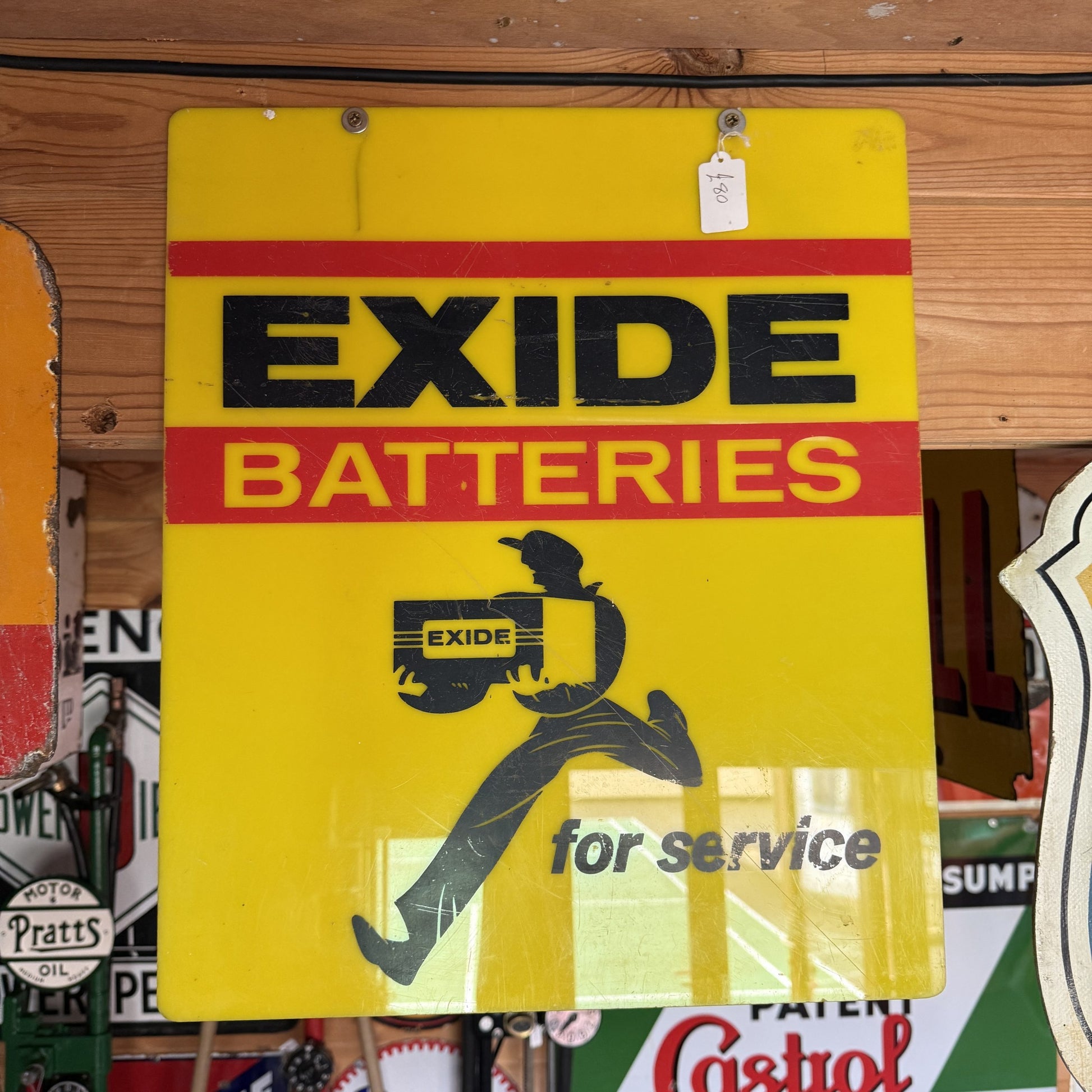 EXIDE PLASTIC SIGN #07577 image 0