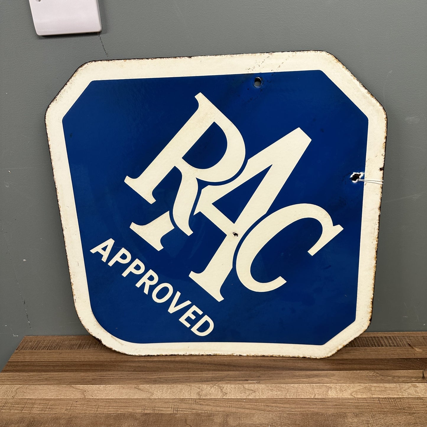 DOUBLE SIDED RAC ENAMEL SIGN #08517 image 0