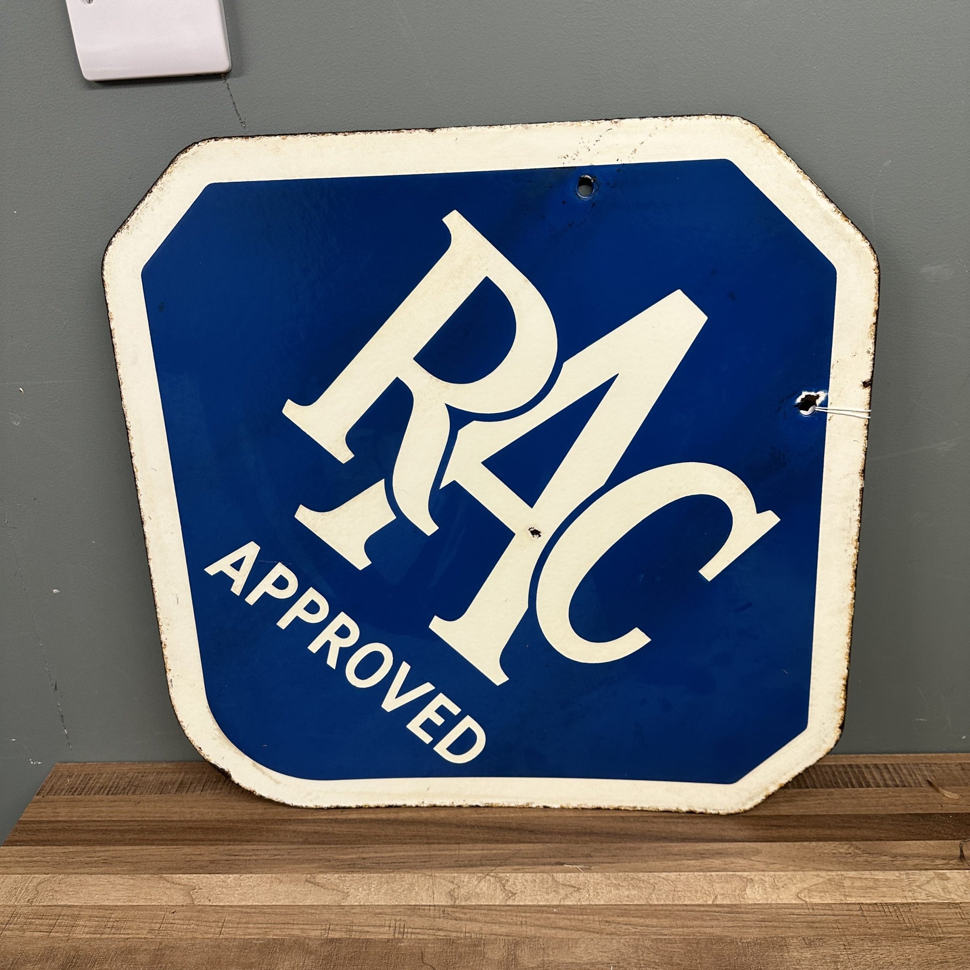 DOUBLE SIDED RAC ENAMEL SIGN #08517 image 0