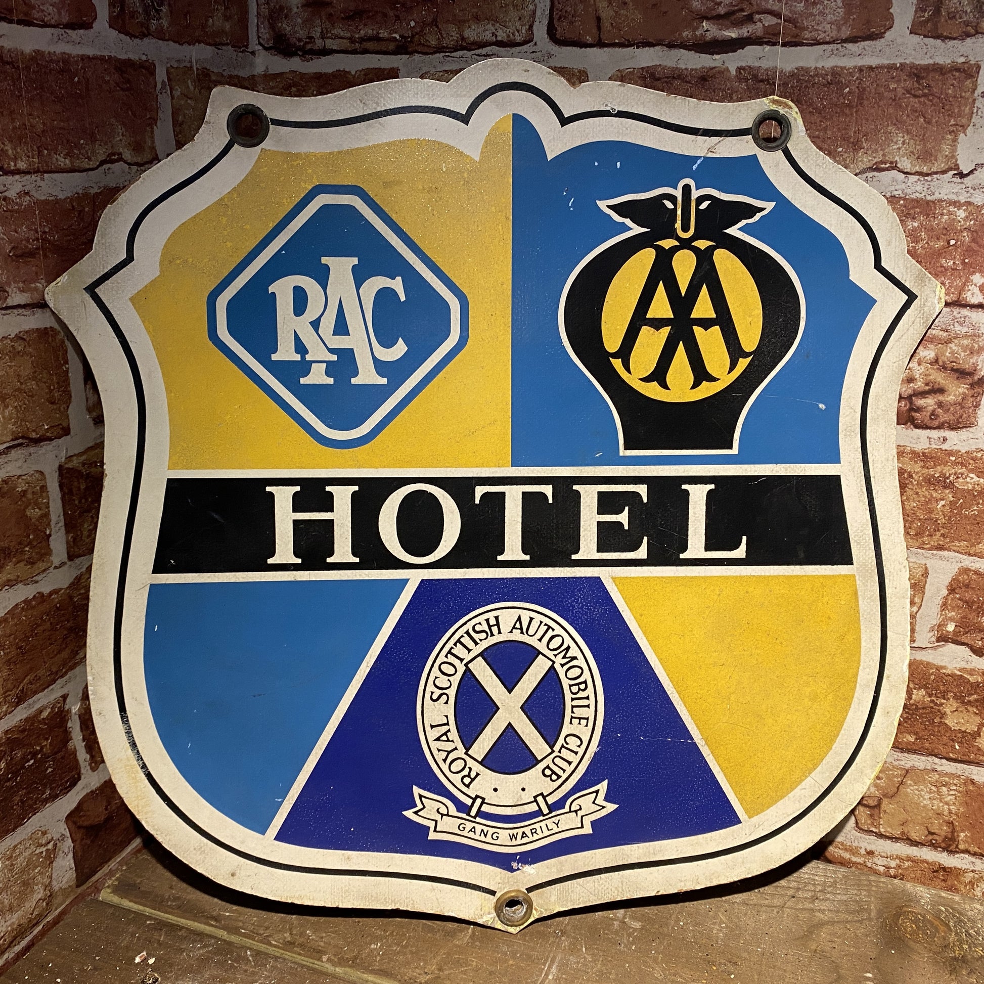 RAC AA RSAC HOTEL CARDBOARD SIGN  - #5489 image 0