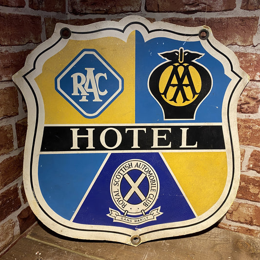 RAC AA RSAC HOTEL CARDBOARD SIGN  - #5489 image 0
