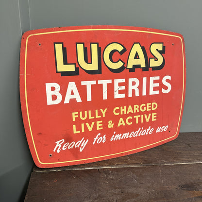LUCAS BATTERIES SIGN #08278 image 1