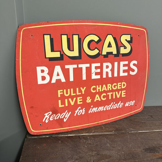LUCAS BATTERIES SIGN #08278 image 1