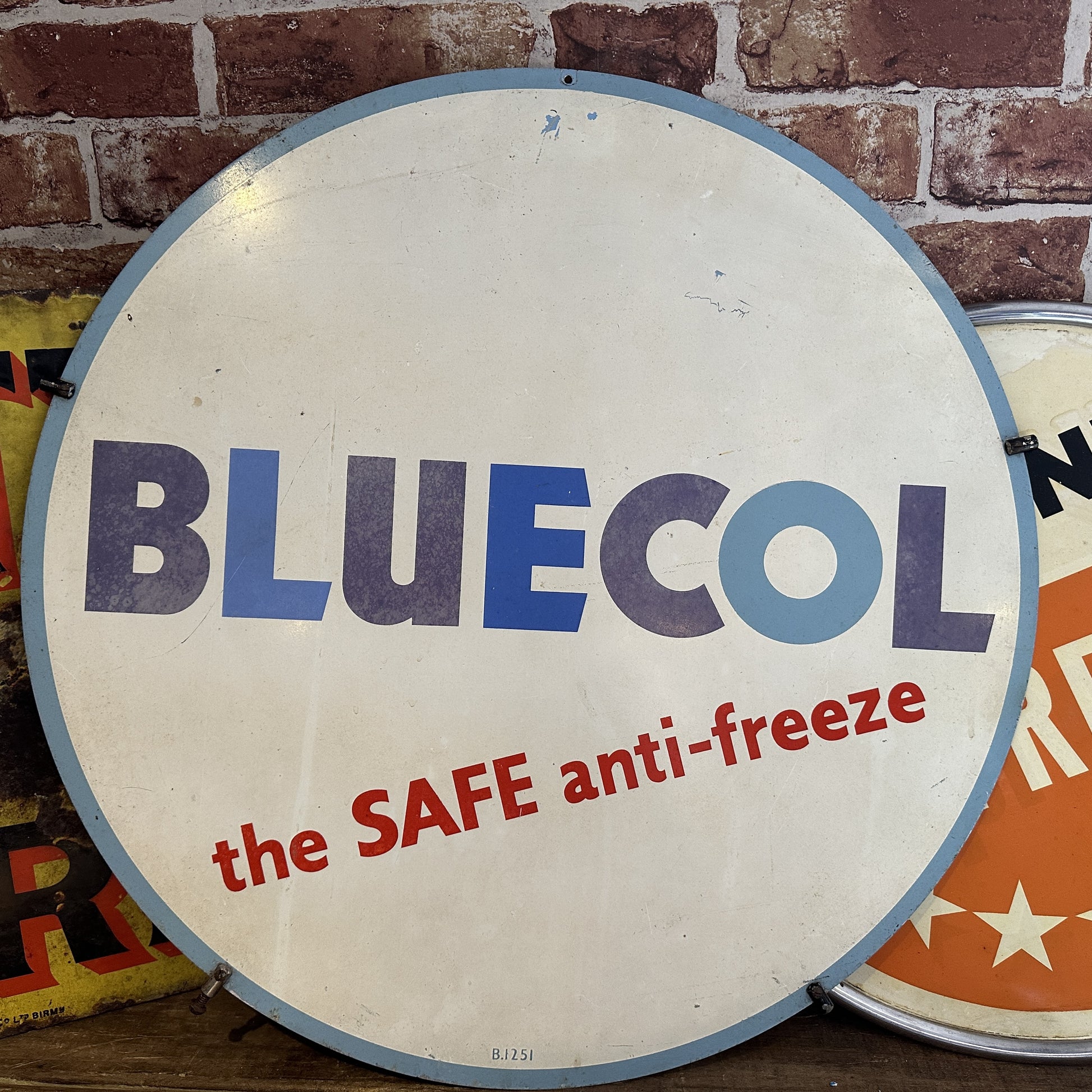 BLUECOL ENAMEL SIGN - #6329 image 1