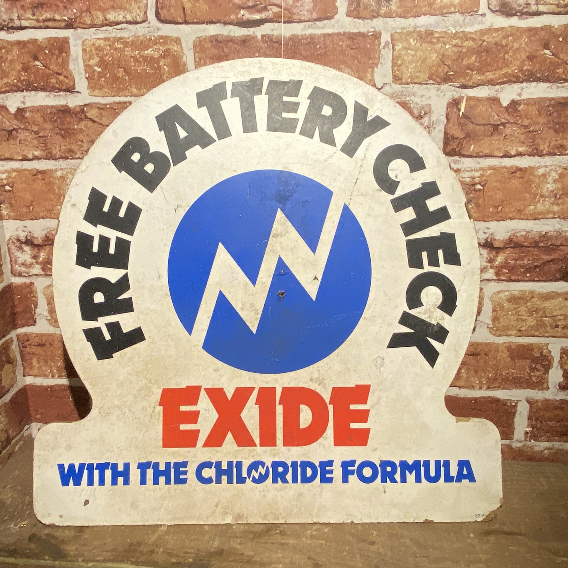 EXIDE  HARDBOARD SIGN - #5869 image 0