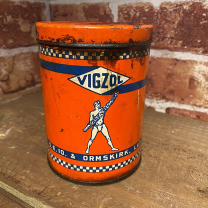 VIGZOL GREASE CAN - AUTOMOBILIA - #5354 image 0