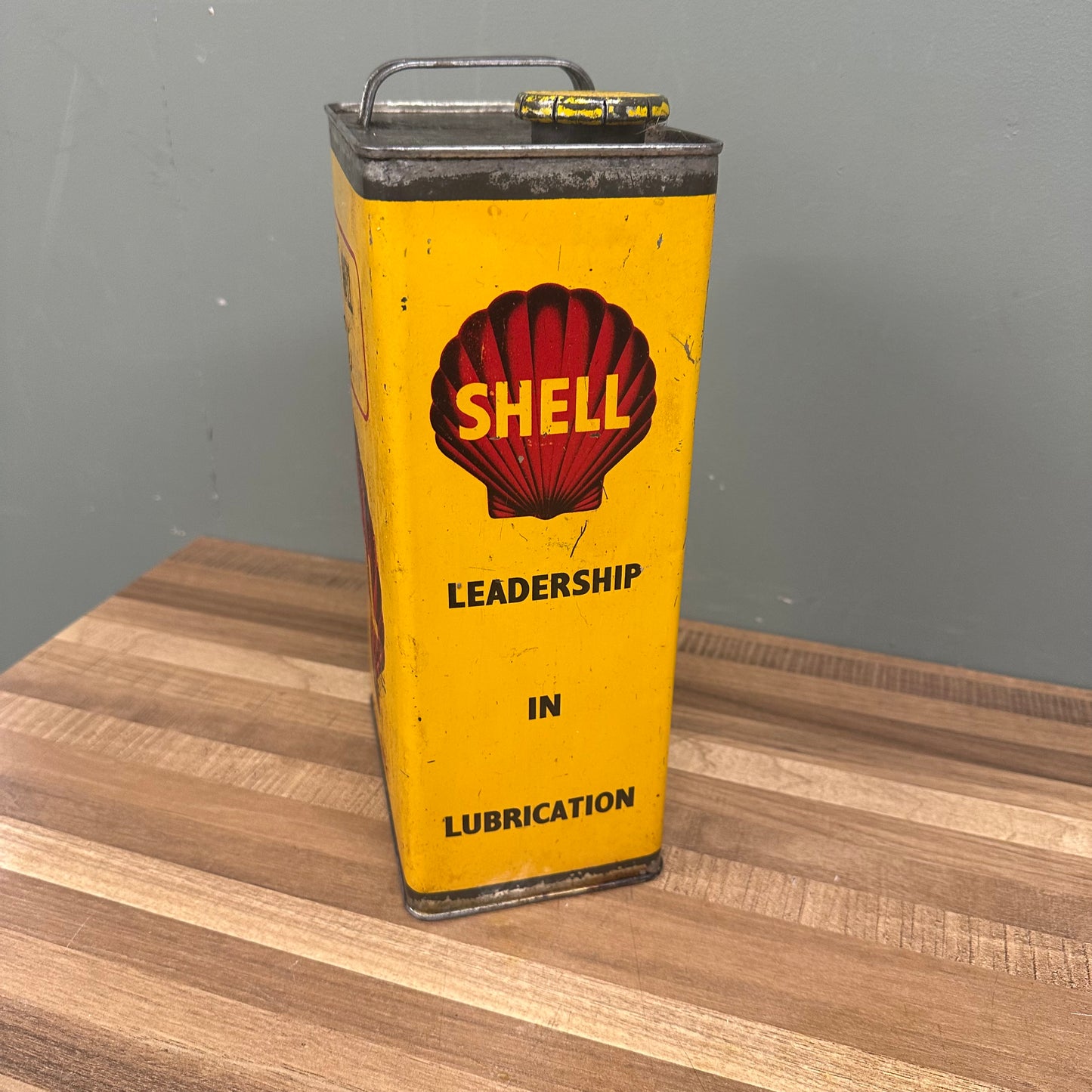 DOUBLE SHELL OIL CAN  #08473 image 1