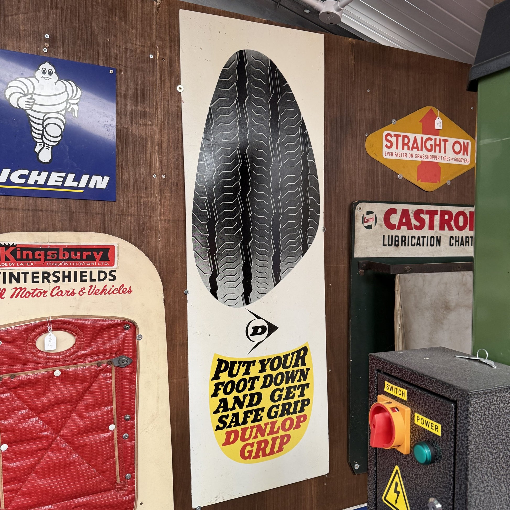 DUNLOP FOOT HARDBOARD SIGN #08623 image 0