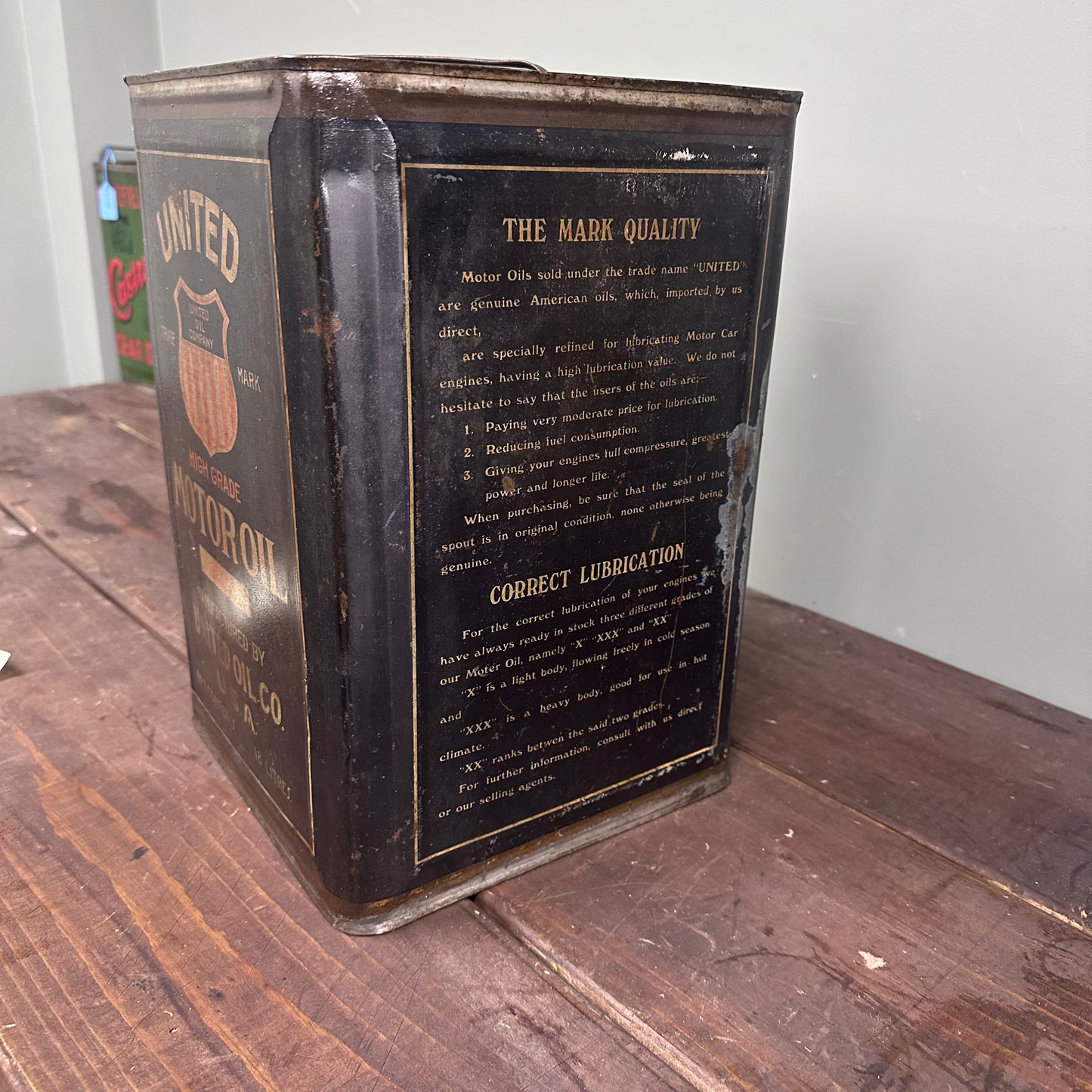 UNITED MOTOROIL OIL CAN #08755 image 1