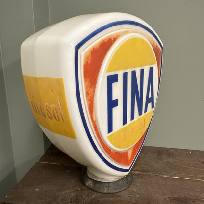 FINA DIESEL PETROL PUMP GLOBE #08259 image 1