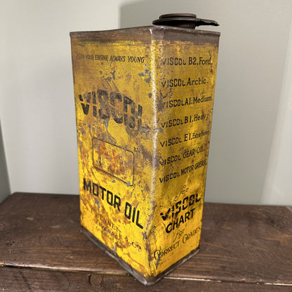 VISCOL MOTOR OIL CAN #08112 image 2