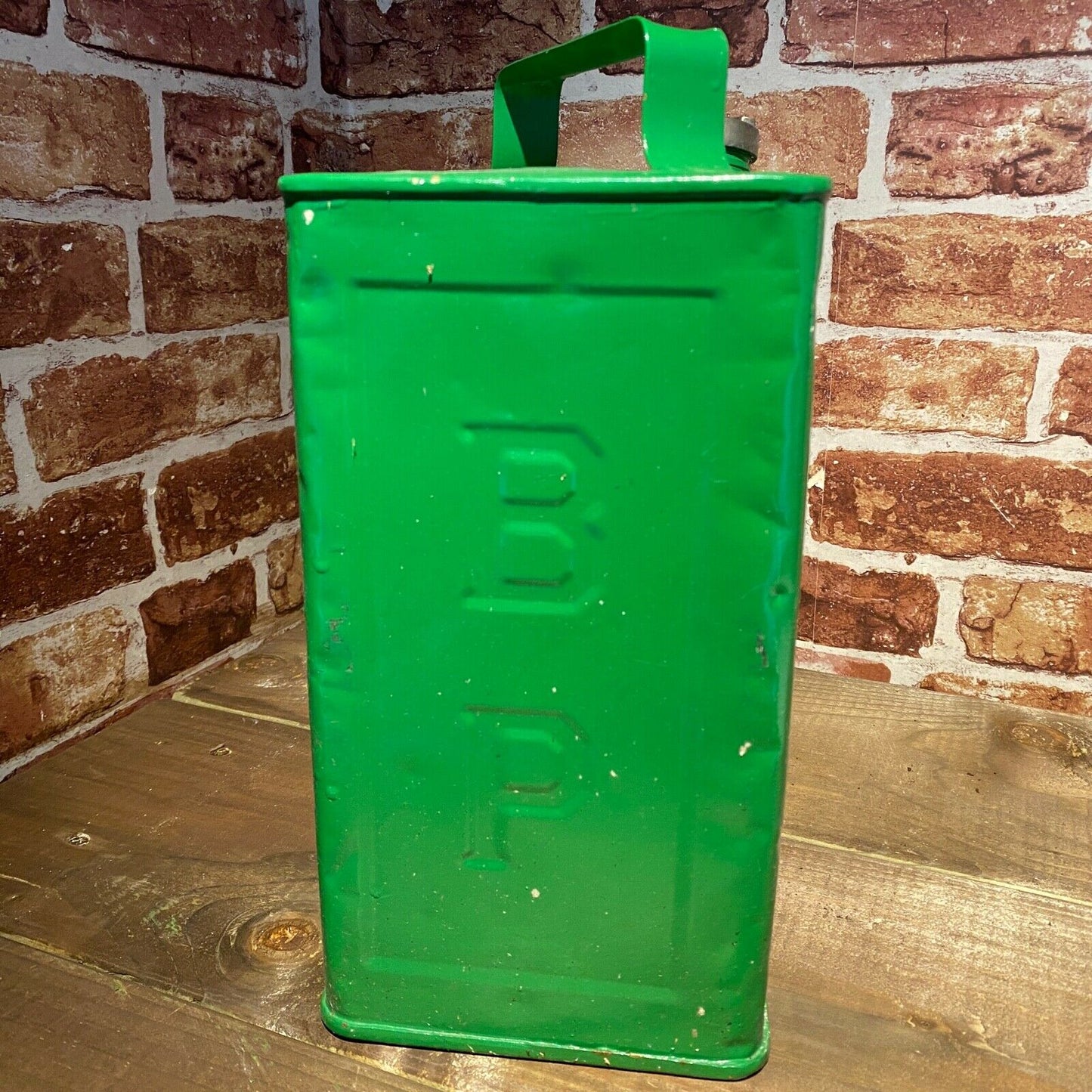 BP MOTOR SPIRIT 2 GALLON PETROL CAN #5207 image 1