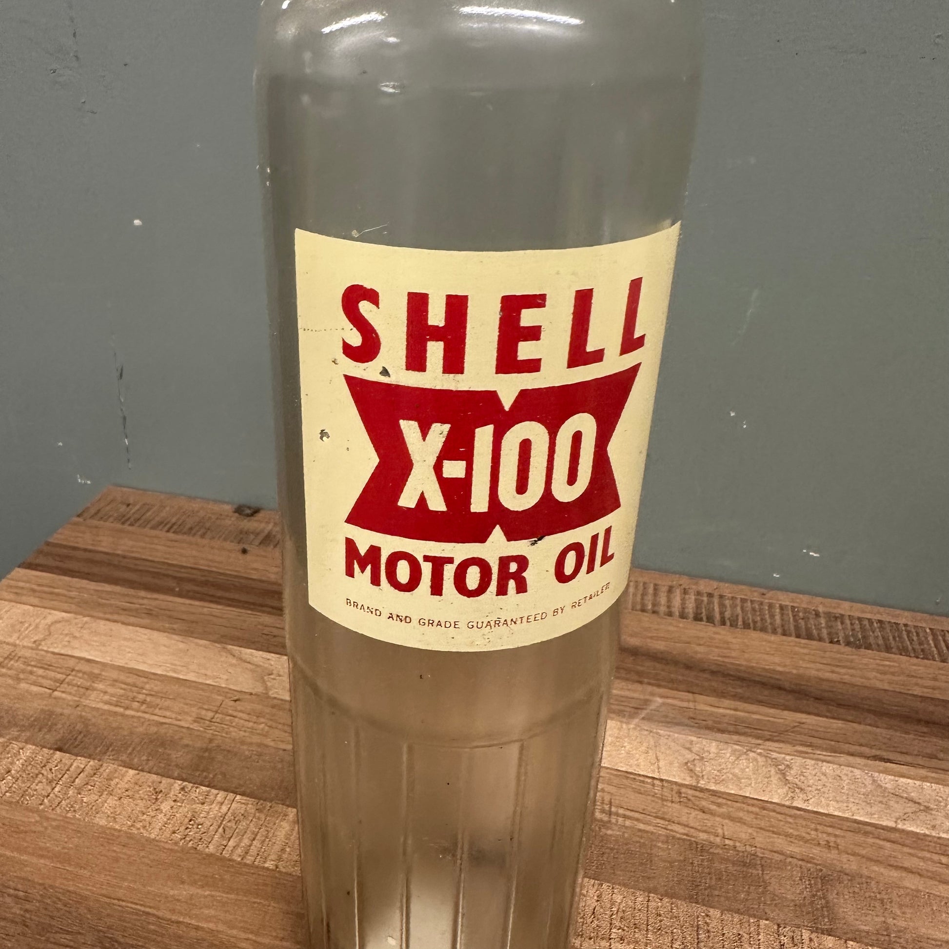 SHELL X-100 OIL BOTTLE  #08582 image 1