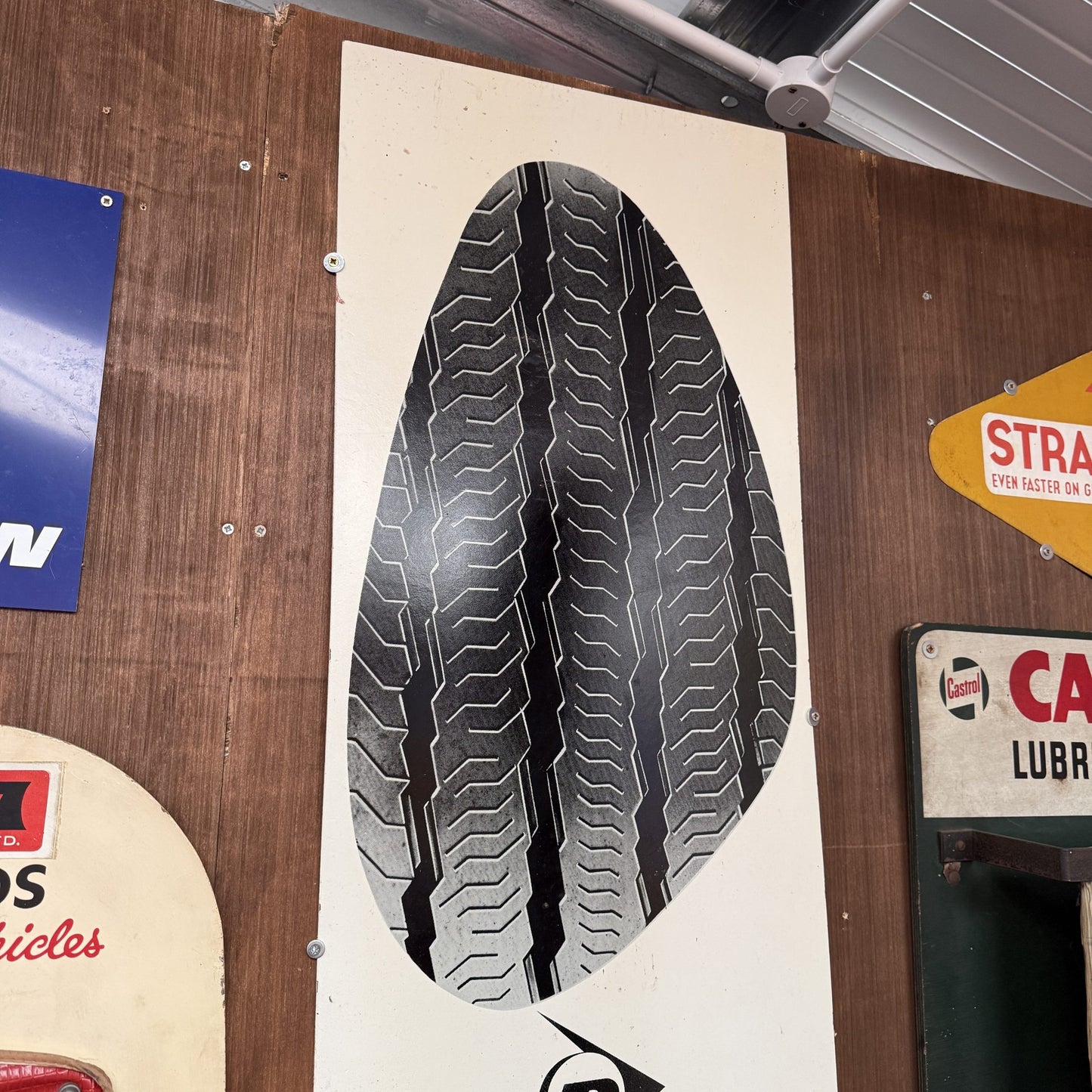 DUNLOP FOOT HARDBOARD SIGN #08623 image 2