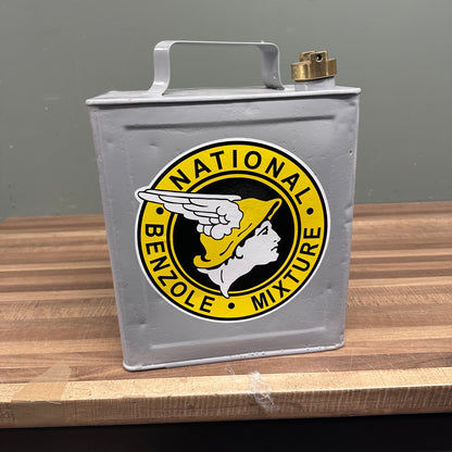 NATIONAL BENZOLE PETROL CAN #08775 image 0