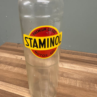STAMINOL OIL BOTTLE  #08578 image 1