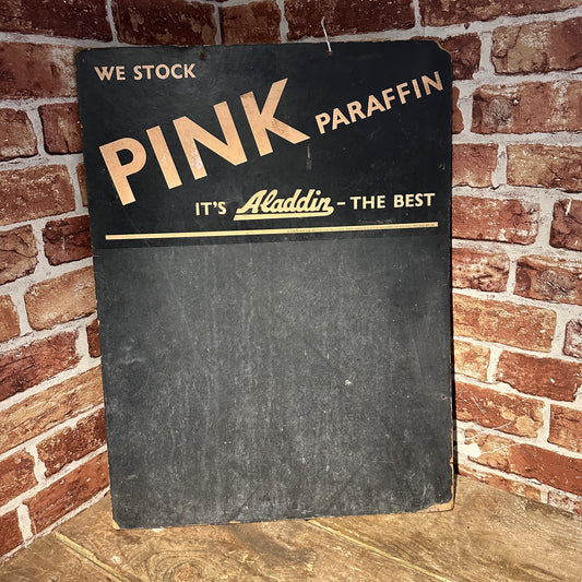 PINK PARAFFIN SIGN #6223 image 0