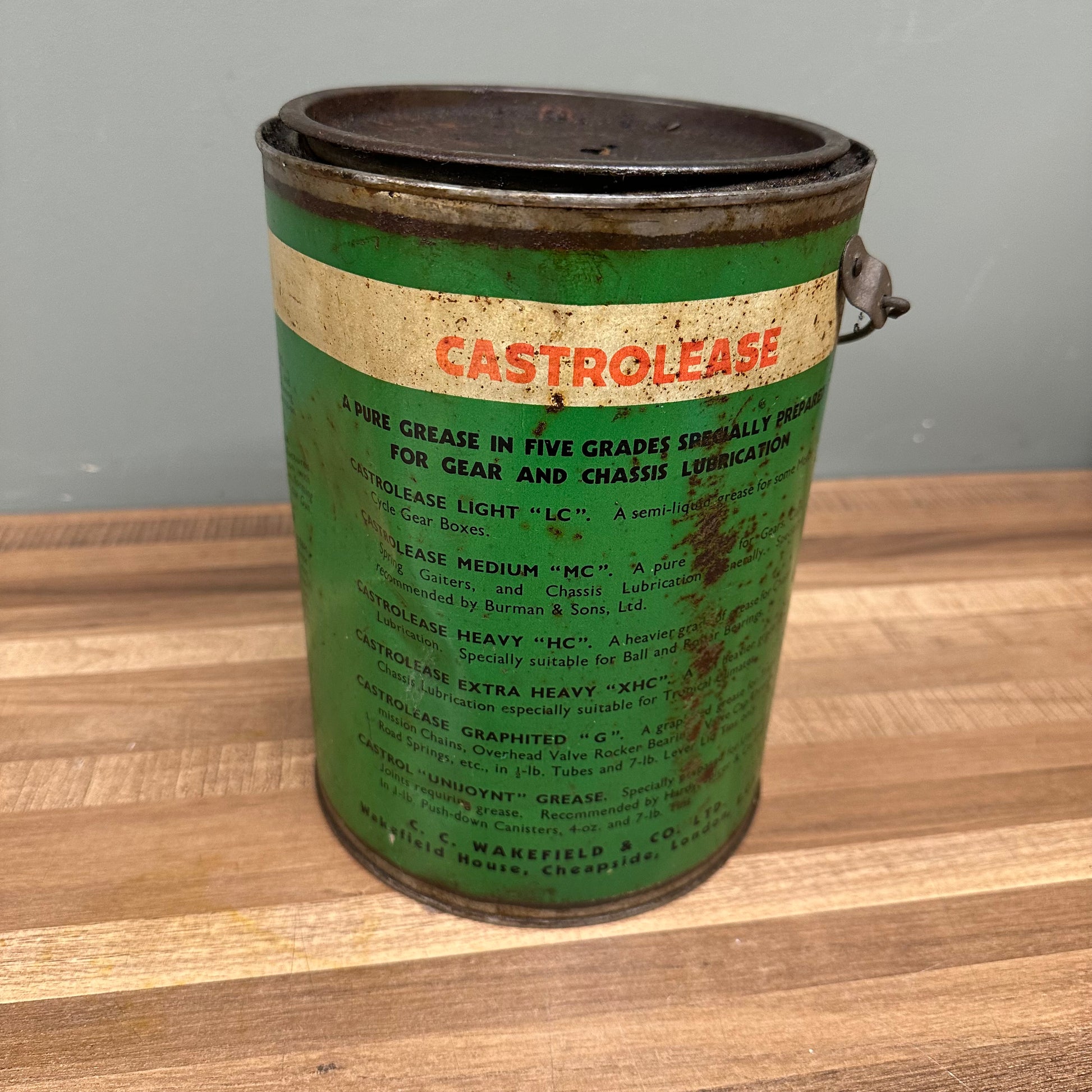 CASTROL LARGE GREASE TIN  #08451 image 2