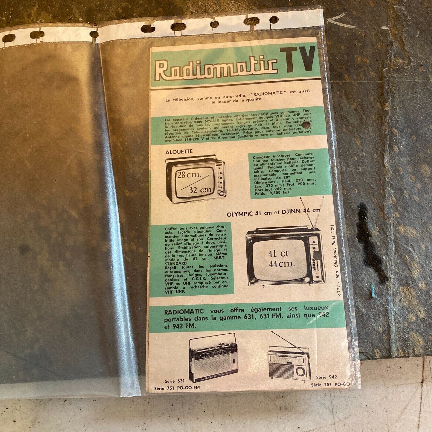 VINTAGE RADIOMATIC CARD STAND - NEW OLD STOCK #04014 image 6