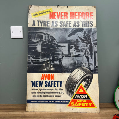 AVON SAFETY HARDBOARD SIGN #08488 image 0