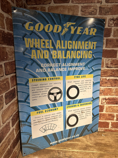 GOODYEAR WHEEL ALIGNMENT SIGN #07956 image 1