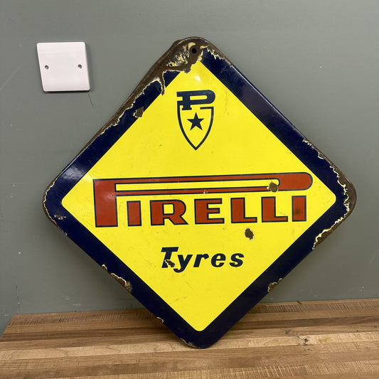 PIRELLI ENAMEL SIGN #08419 image 0