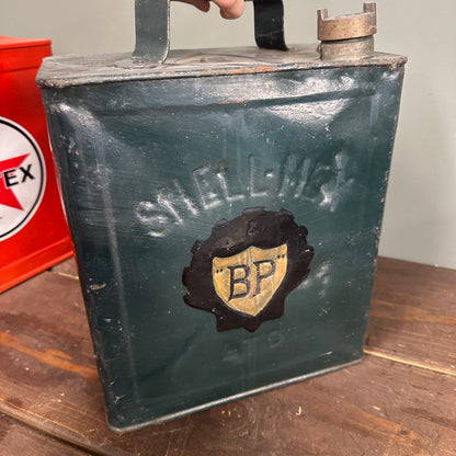 SET OF THREE VINTAGE PETROL CANS #08636 image 3