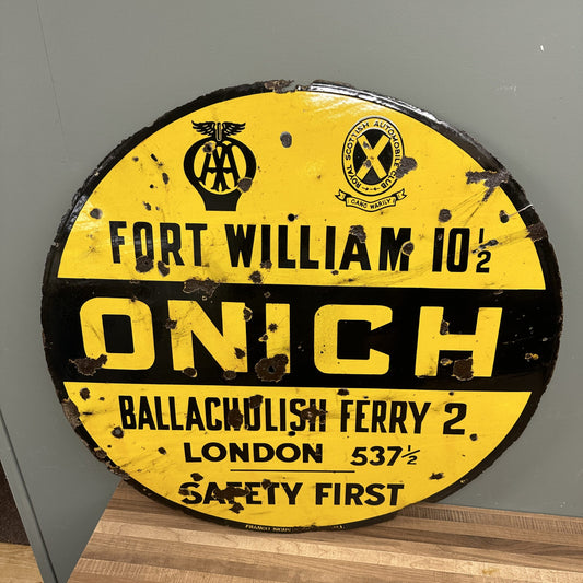 AA ENAMEL SIGN #08400 image 0