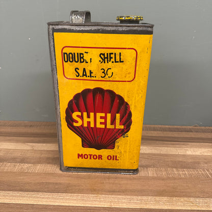 DOUBLE SHELL OIL CAN  #08473 image 0