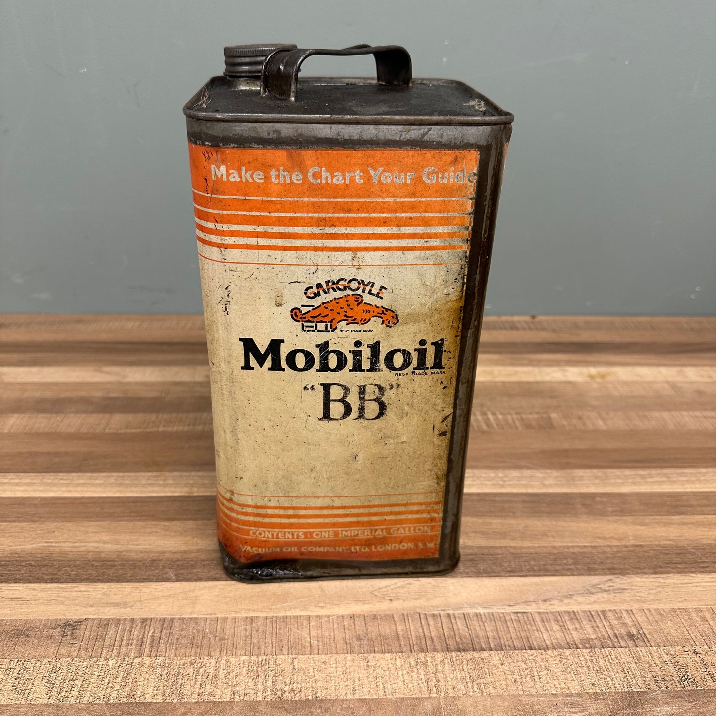 MOBILOIL "BB" OIL CAN   #08452 image 0