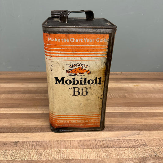 MOBILOIL "BB" OIL CAN   #08452 image 0