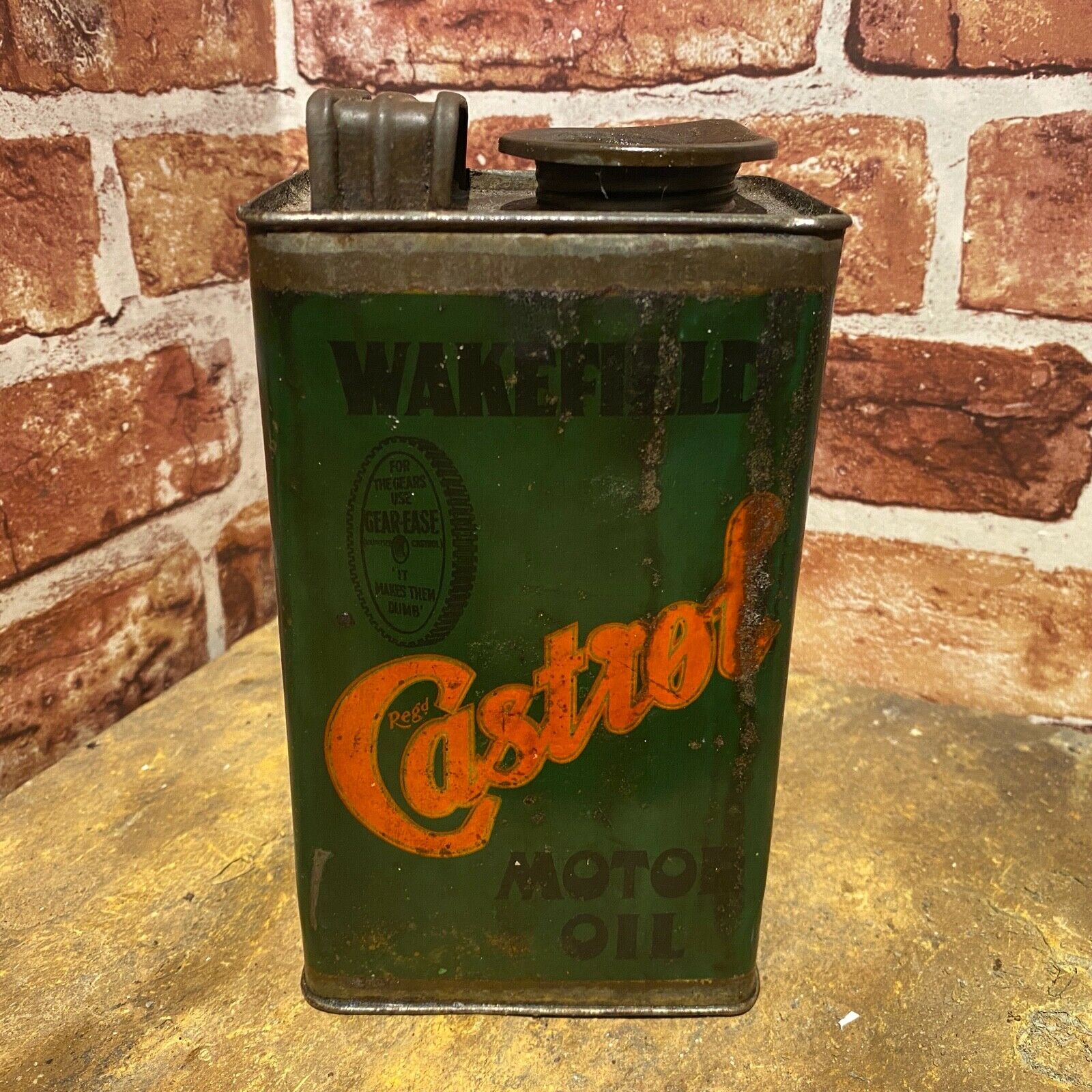 VINTAGE OIL CAN - CASTROL QUART #4614 image 2