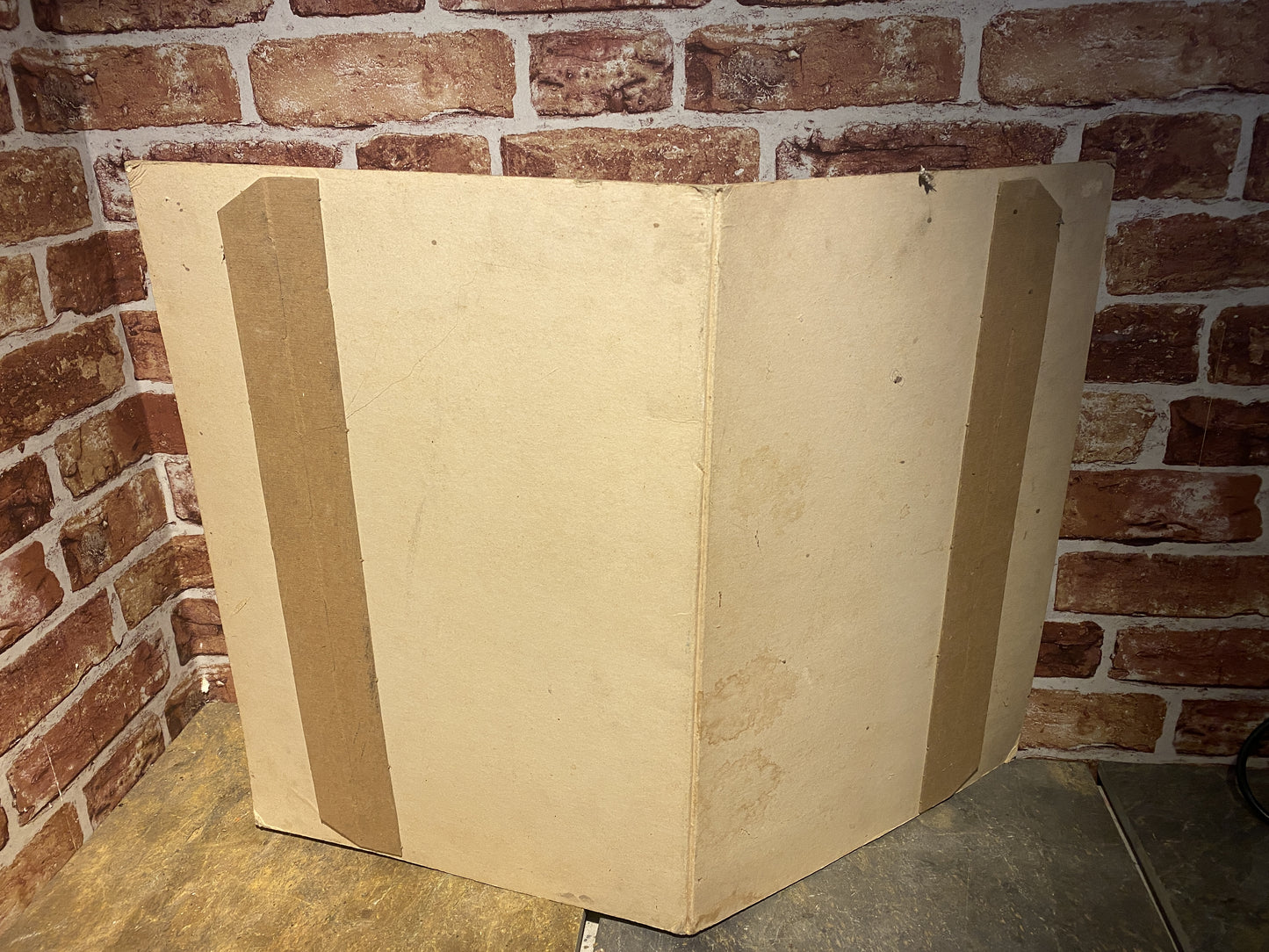 VINTAGE CARDBOARD SIGN - BLUECOL - #04771 image 1