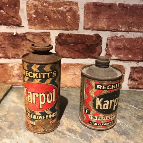 2 X KARPOL CAR POLISH CANS - #02153 image 0