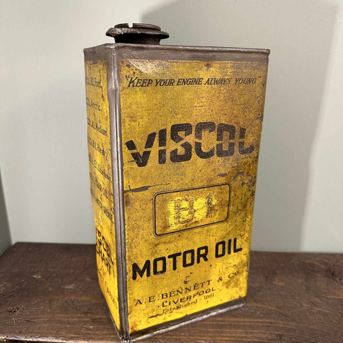 VISCOL MOTOR OIL CAN #08112 image 0