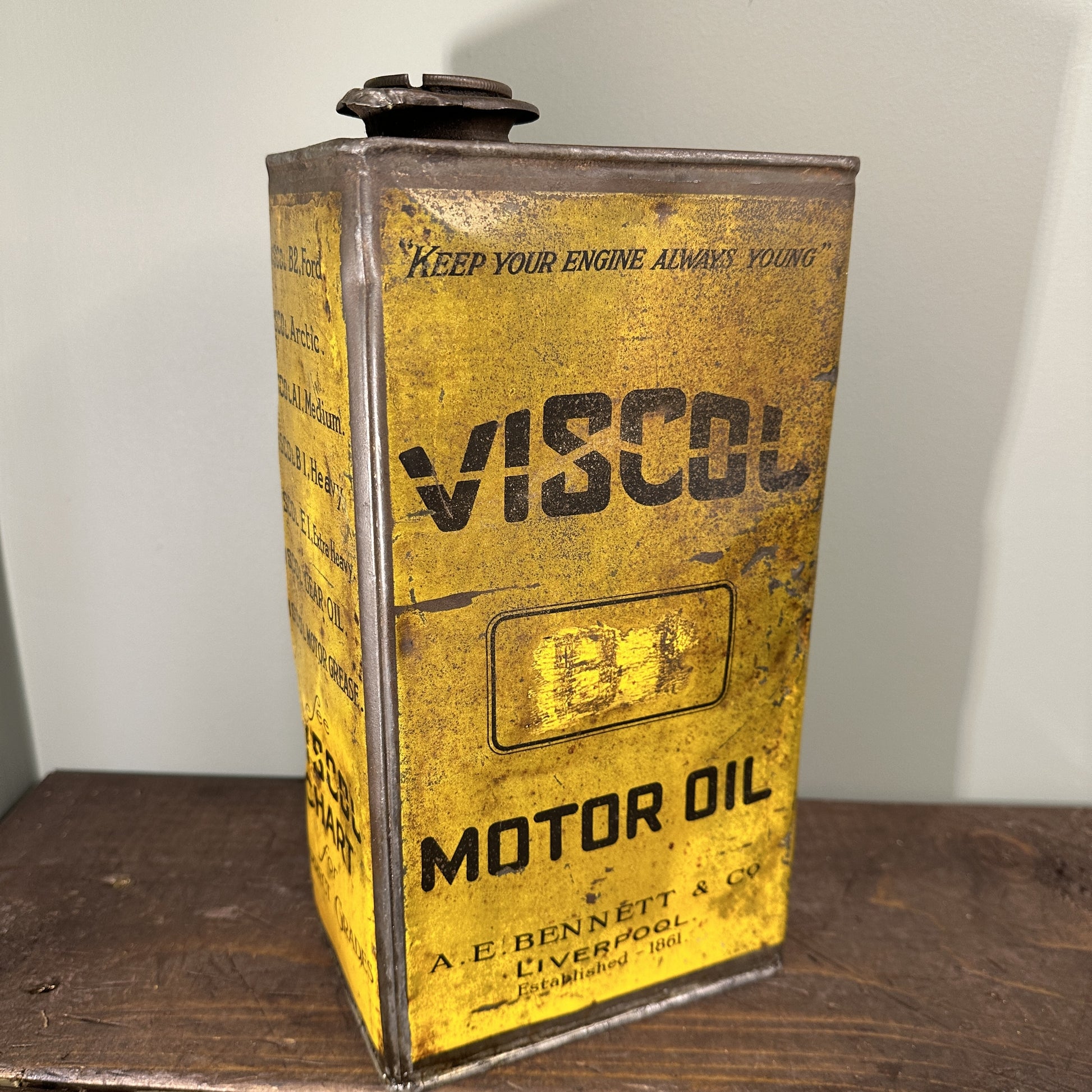VISCOL MOTOR OIL CAN #08112 image 0