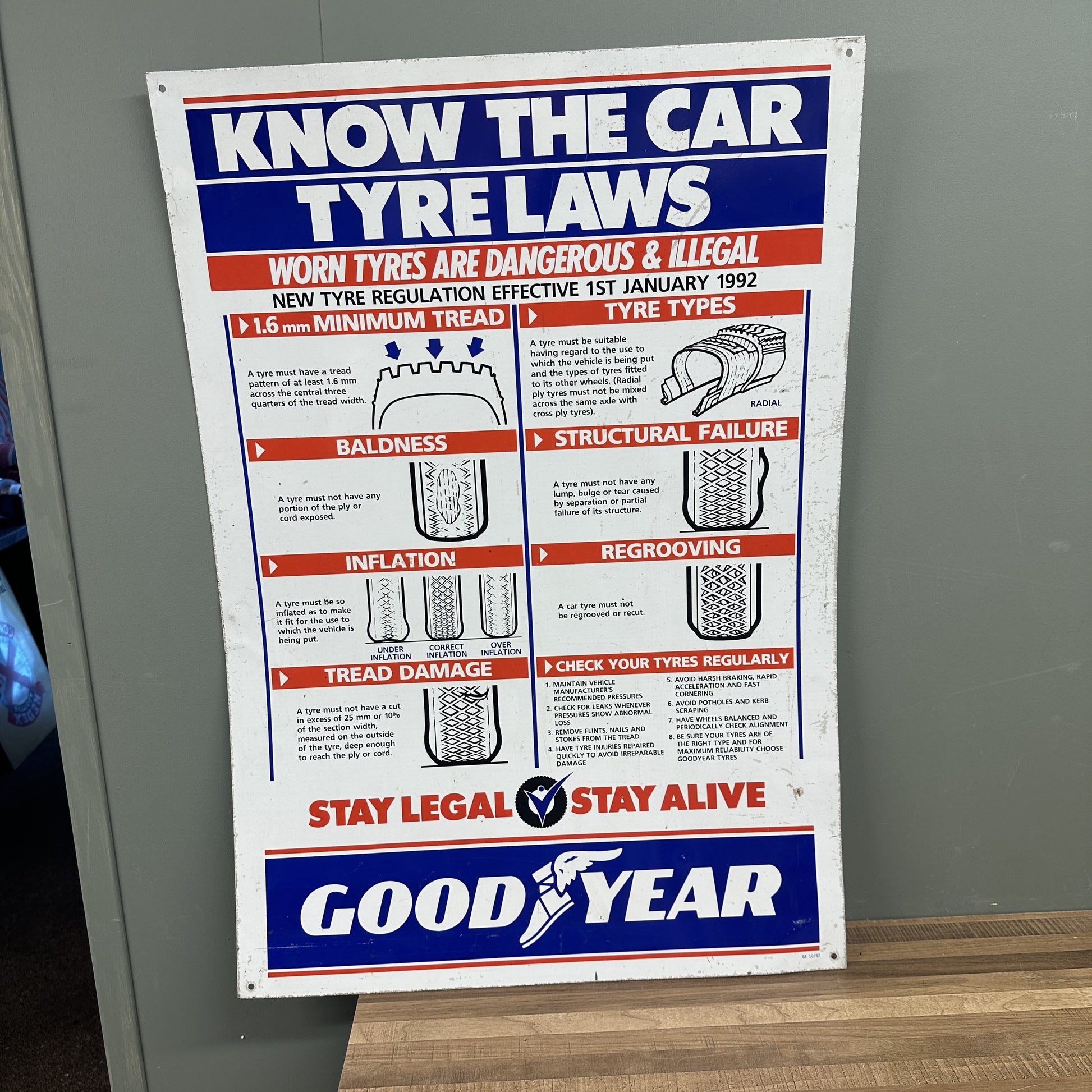 GOODYEAR TIN SIGN #08371 image 0