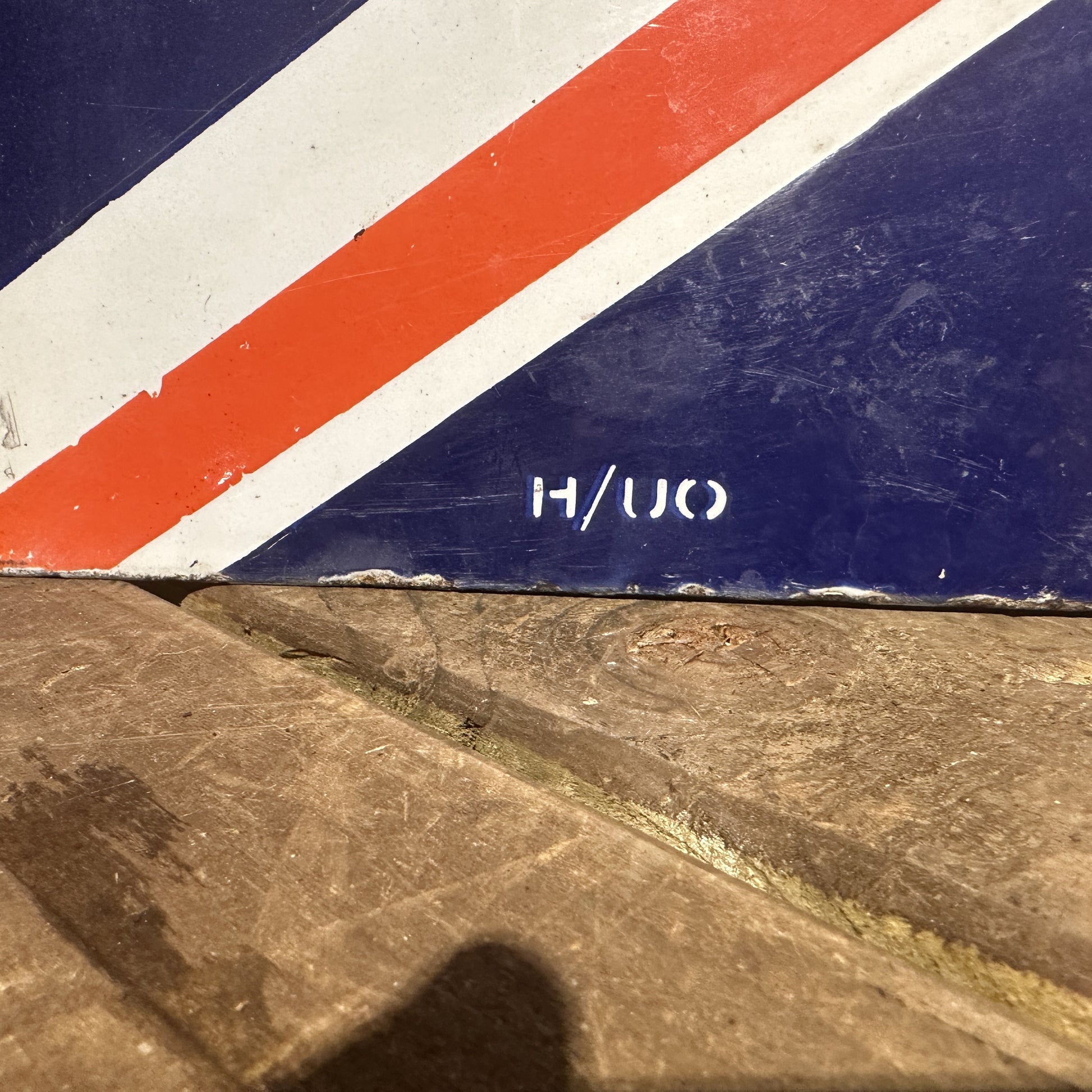 BP UNION JACK DOUBLE SIDED ENAMEL SIGN #6073 image 4