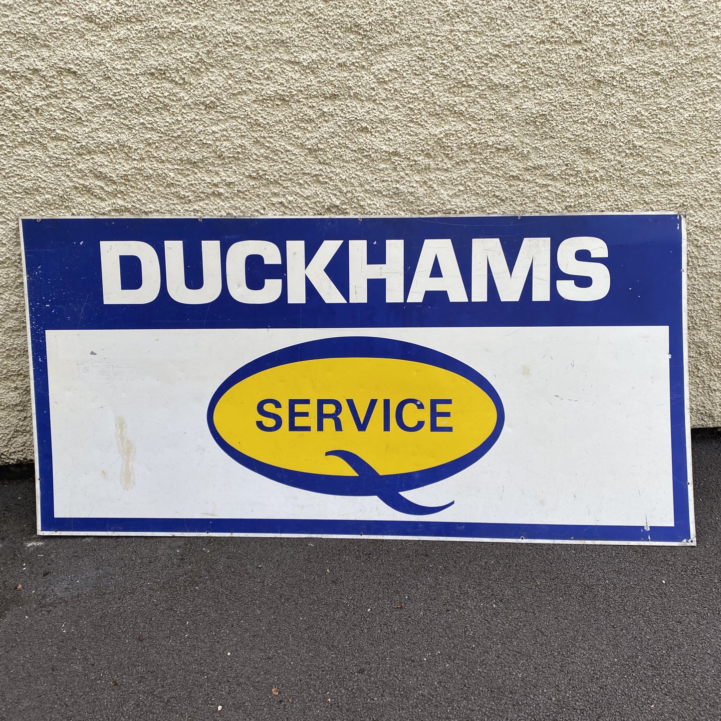 VINTAGE TIN SIGN - DUCKHAMS SERVICE #4741 image 0