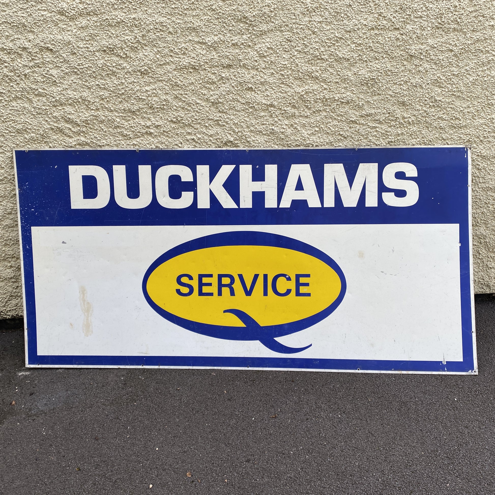 VINTAGE TIN SIGN - DUCKHAMS SERVICE #4741 image 0