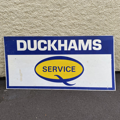 VINTAGE TIN SIGN - DUCKHAMS SERVICE #4741 image 0
