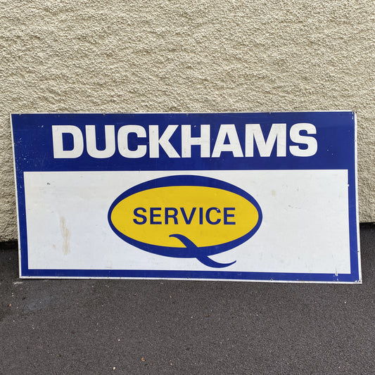 VINTAGE TIN SIGN - DUCKHAMS SERVICE #4741 image 0