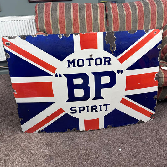 BP MOTOR SPIRIT ENAMEL SIGN  #08776 SN 428 image 0