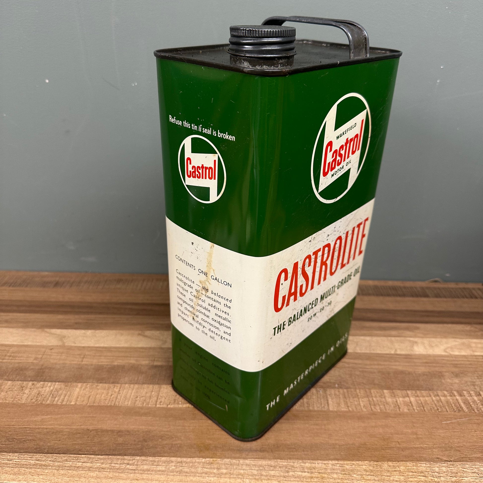 CASTROLITE OIL CAN   #08468 image 3