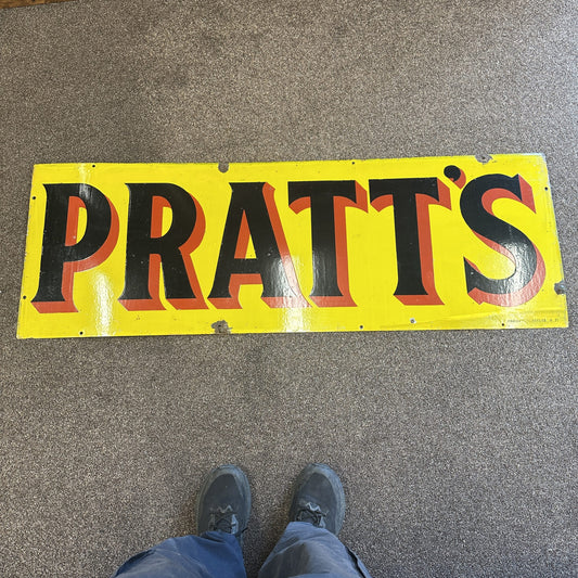 PRATTS ENAMEL SIGN  - #08803 image 0