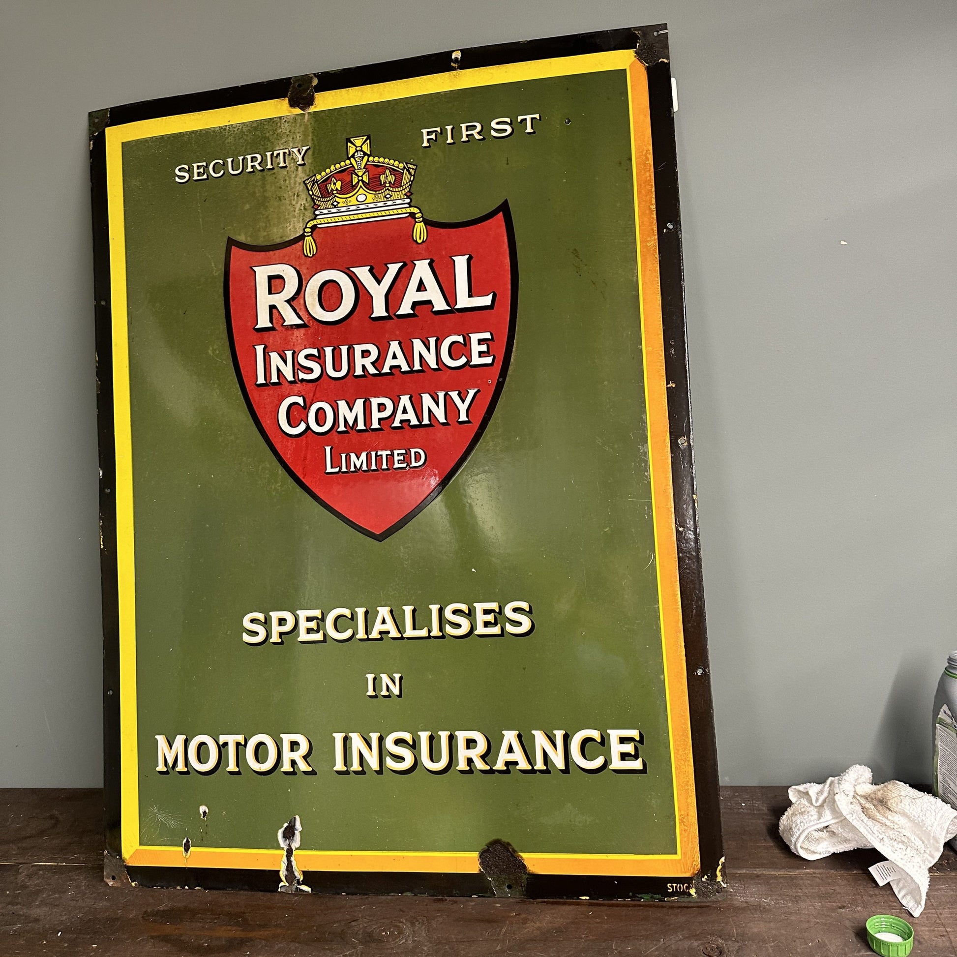 ROYAL INSURANCE  ENAMEL SIGN #08403 image 0