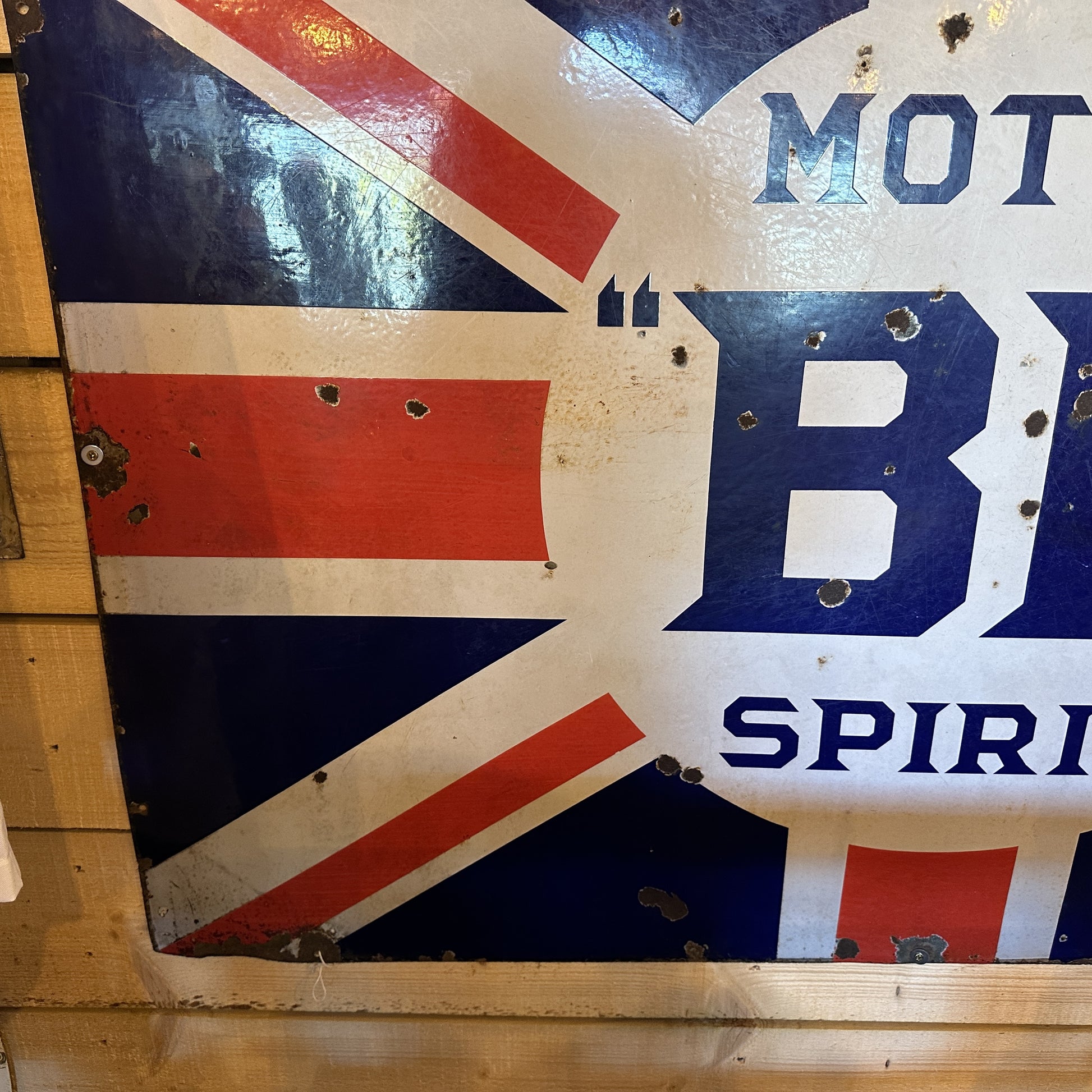 BP MOTOR SPIRIT UNION JACK SIGN #06298 image 4